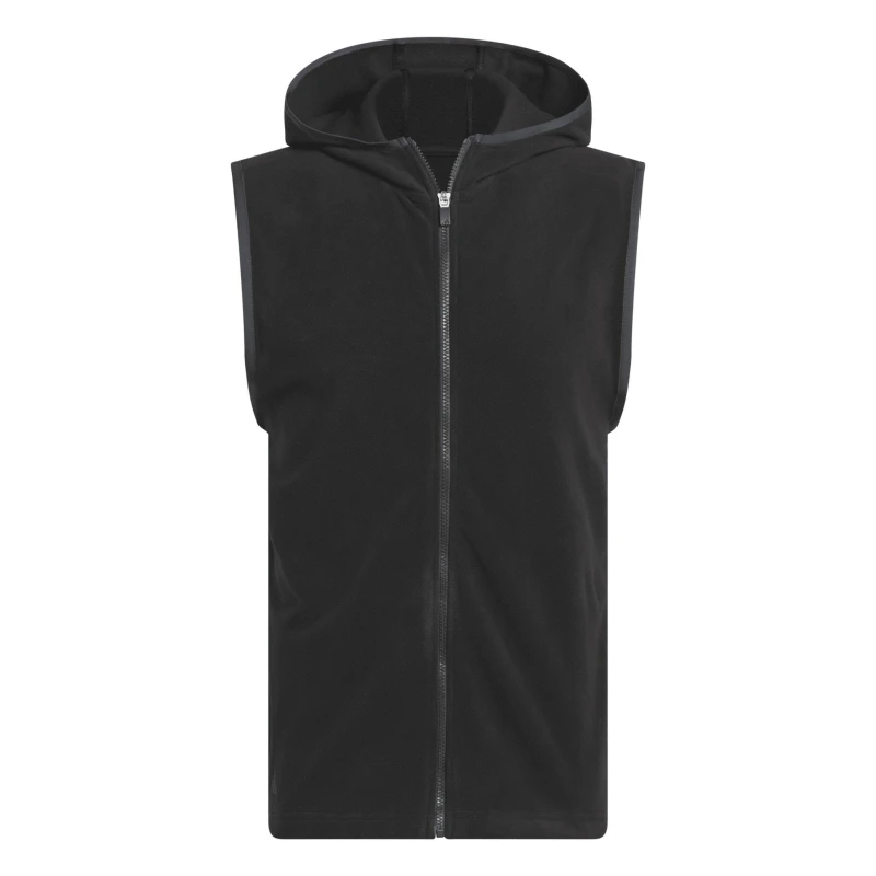 Image of adidas Mens Ult Hooded Performance Golf Vest Black male XL