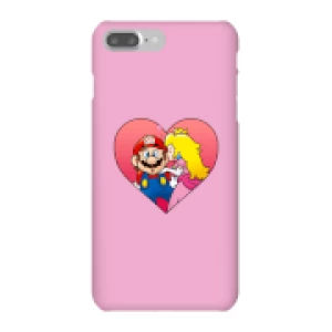 image of Nintendo Super Mario Peach Kiss Phone Case - iPhone 7 Plus - Snap Case - Gloss