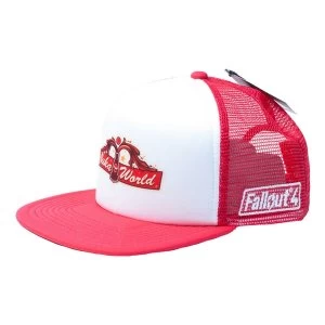 image of Fallout Nuka World Trucker Cap WhiteRed