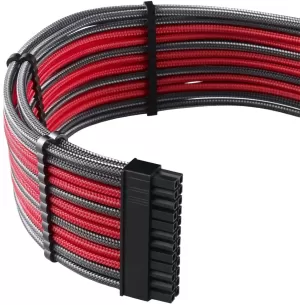 Image of CABLEMOD PRO ModMesh C-Series AXi, HXi & RM Cable Kit - Carbon Grey & Red, Grey
