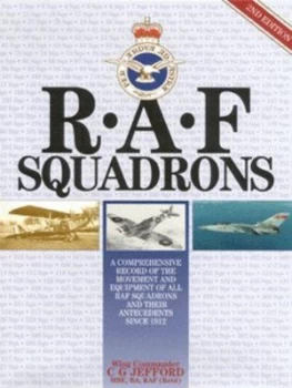 Image of Raf Squadrons by C. G Jefford Hardback