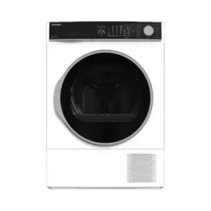 Image of Sharp KDNHL8S7GW21 A++ 8kg Heat Pump Tumble Dryer / White