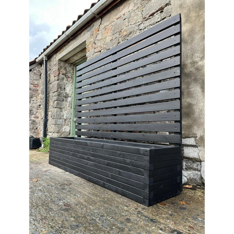 Image of Buttercup Farm Norfolk Planter & Trellis- 2 Pack- Colour Choice- L90 x W40 x H120cm Multicolor Unisex