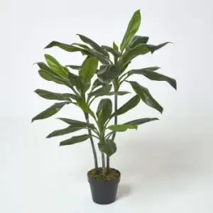 Image of Homescapes - Artificial Cordyline Plant in Pot, 100cm Tall - Green