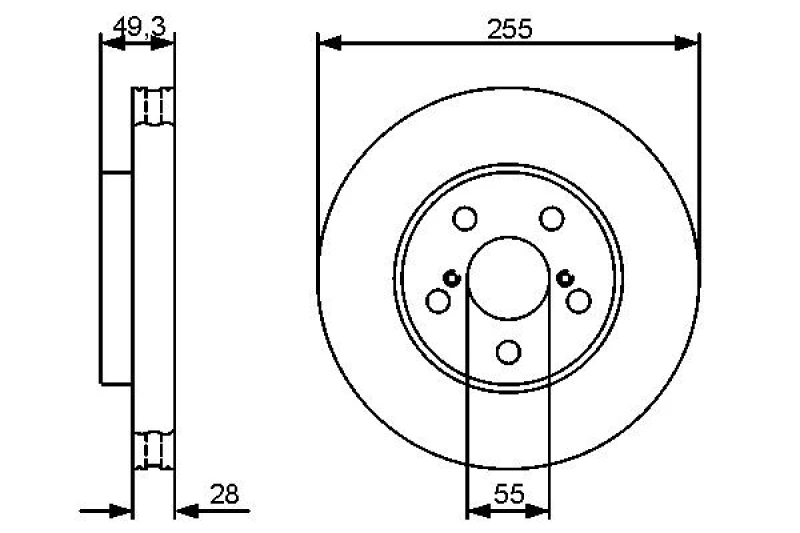 Image of Brake disc Bosch 0 986 479 490