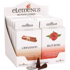 image of 12 Packs of Elements Incense Cones Miixed Fragrances