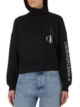 Image of Calvin Klein Jeans Calvin Klein Jeans Oversized Sweatshirt W Roll Neck