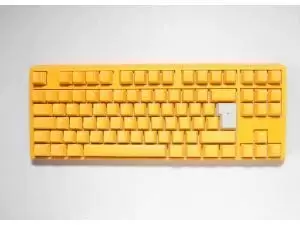 image of Ducky One 3 Yellow TKL Cherry Silent Red UK Layout