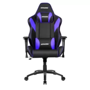 image of AKRacing LX PLus PC gaming chair Upholstered padded seat Black Purple