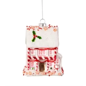 image of Fairytale Gingerbread House Shaped Bauble