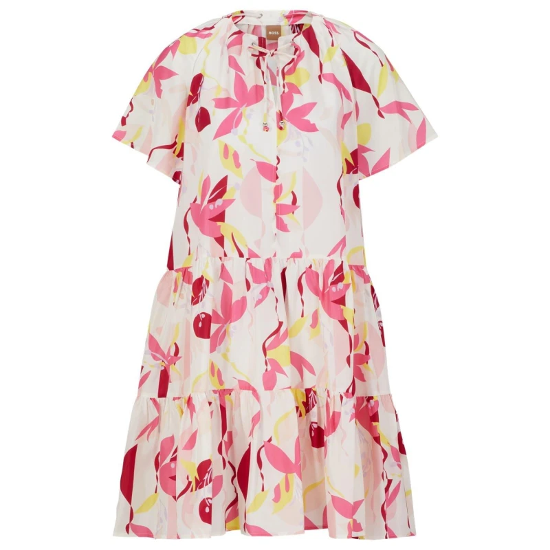 Image of Boss Darouna Dress Multi Colour female 8