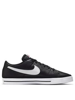 Image of Nike Court Legacy Leather - Black/White, Size 6, Men