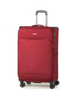 Image of Rock Luggage Georgia Large 8 Wheel Burgundy Suitcase