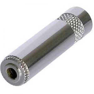 image of 3.5mm audio jack Socket straight Number of pins 3 Stereo Silver Rean AV NYS240L