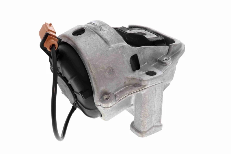 Image of VAICO V10-2647 Engine mount Q+, original equipment manufacturer quality, Left Front, electrically adjustable hydro mount Engine Mounting (247)