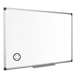 Image of Bi-Office Maya Gridded Magnetic Alu Framed WTbrd 60x45cm DD 45711BS