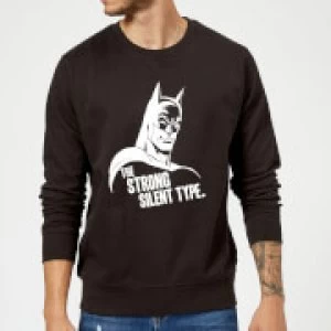 image of DC Comics Batman The Strong Silent Type Sweatshirt - Black