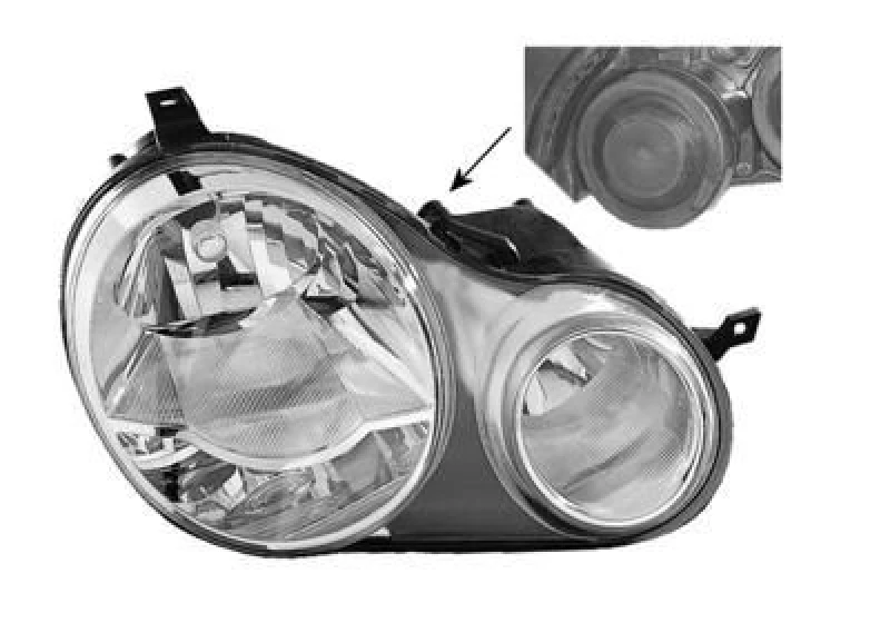 Image of VAN WEZEL Headlight VAN WEZEL 5827964