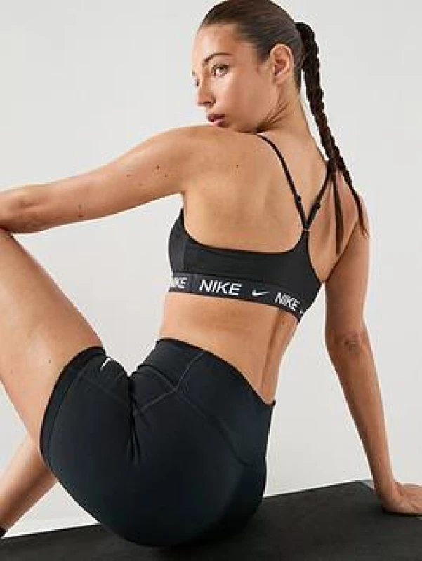 Image of Nike Indy Light Support Womens Padded Sports Bra - Black Female 14