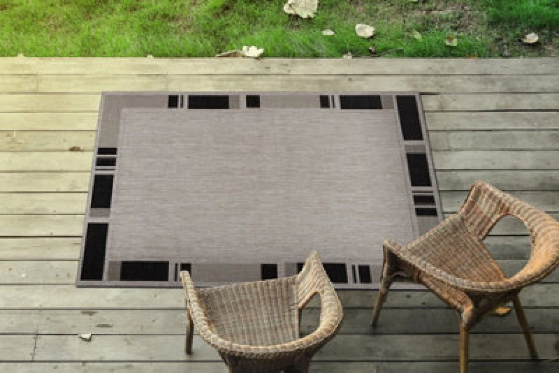 Image of RugsX Carpet Sizal Floorlux 20195 Silver Black 60X110 Cm