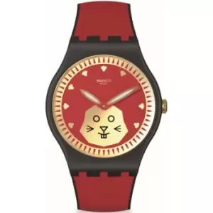 Image of Unisex Swatch Year Of The Rabbit 2023 Chinese New Year Watch