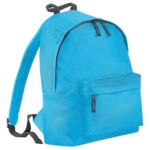 Image of Bagbase Fashion Backpack (18 Litres) (pack Of 2) (one Size, Surf Blue/ Graphite Grey)