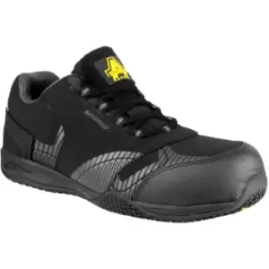 image of Amblers Safety FS29C Waterproof Metal Free Non Leather Safety Trainer Black - 12