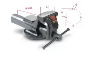 Image of Beta Tools 1599F Parallel Bench Vice Max A: 125mm L1: 100mm 015990100