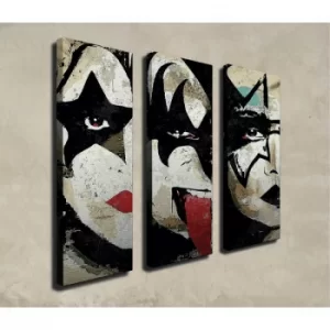 Image of CU16 Multicolor Decorative Canvas Painting (3 Pieces)