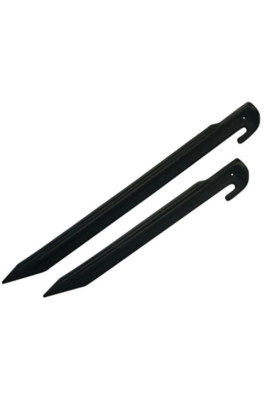 Image of Olpro Pack Of 6 Extra Long And Strong 30Cm Nylon Tent Peg (Black)