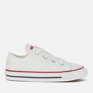 Image of Converse Toddlers Chuck Taylor All Star Ox Trainers - White - UK 4 Toddler - White