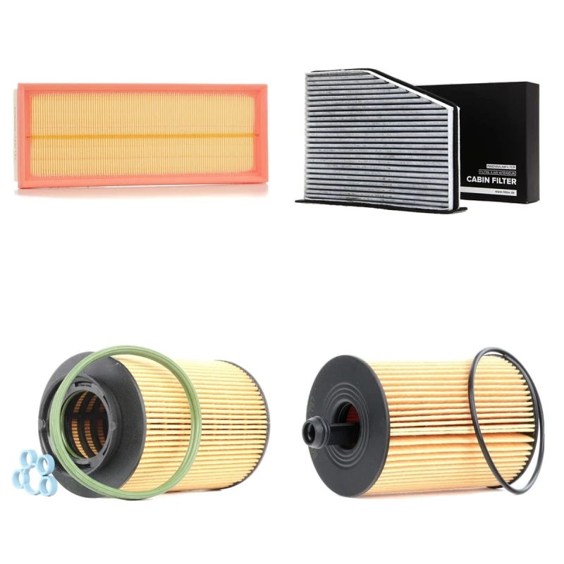 Image of RIDEX 4055F11202 Filter Set with gaskets/seals Filter Set (4055)