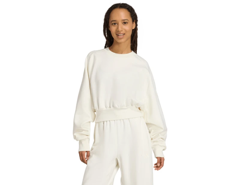 Image of Adidas Soft Lux Sweatshirt Women White M