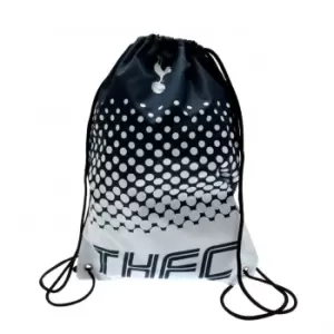 image of Tottenham Hotspur FC Fade Design Drawstring Gym Bag (44 x 33cm) (Navy/White)