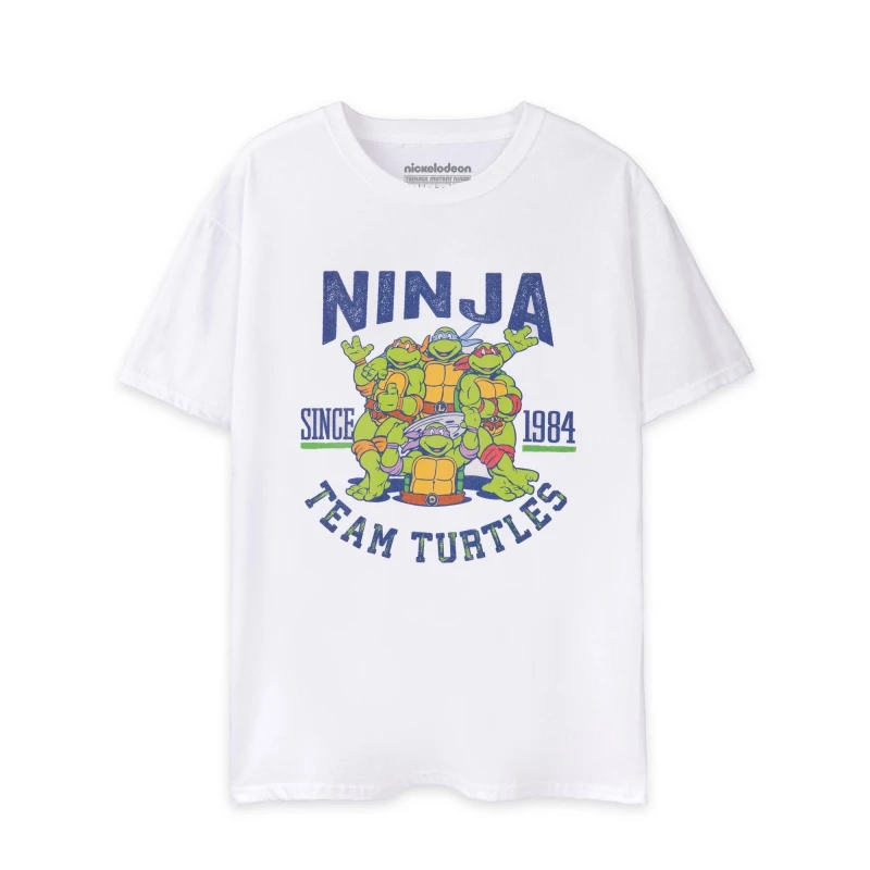 Image of Teenage Mutant Ninja Turtles Teenage Mutant Ninja Turtles Men Short Sleeved T-Shirt in White Size: Small White S Male 5063203007189