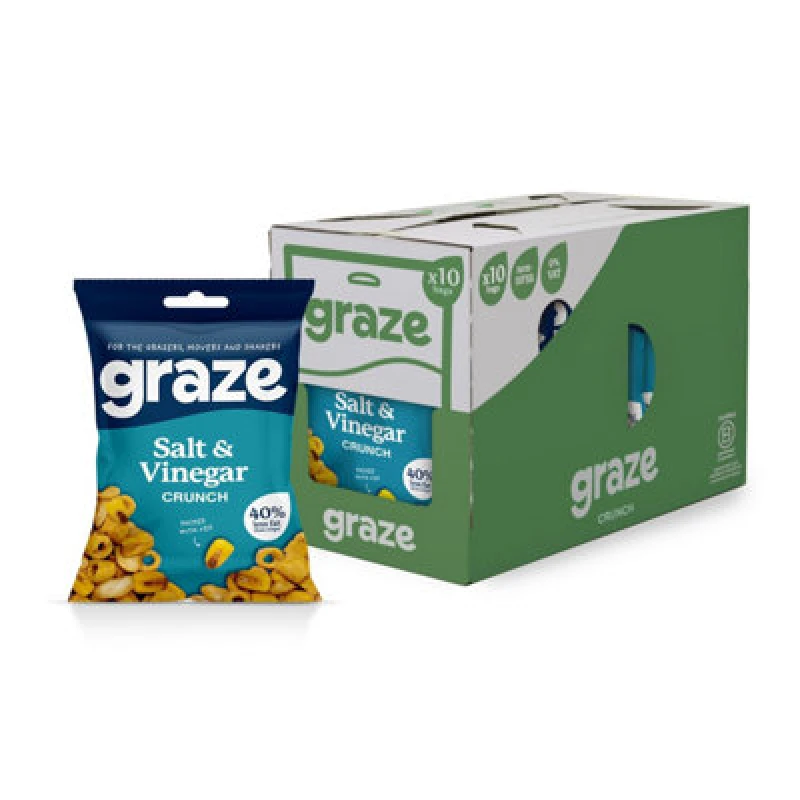 Image of Graze Salt and Vinegar Crunch 35g (10 Pack) 3844