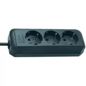 image of Brennenstuhl 1158620015 Power strip (w/o switch) 3x Black PG connector