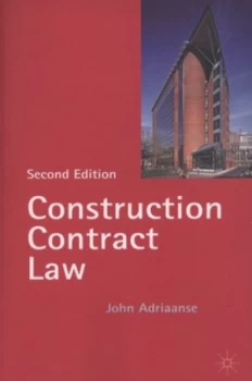 Image of Construction Contract Law by Mr John Adriaanse Paperback