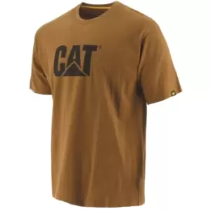 image of Caterpillar Mens Trademark Logo T-Shirt (4XL) (Bronze)