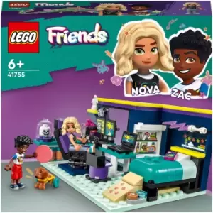 image of LEGO Friends: Nova's Room Gaming Bedroom Playset (41755)