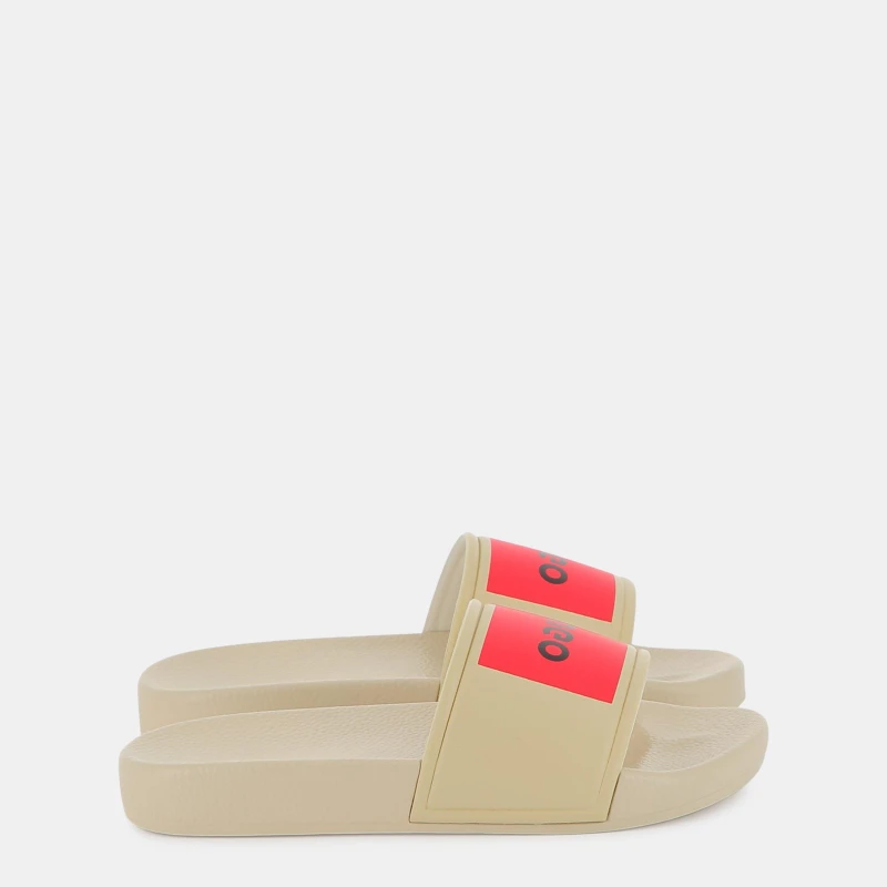 Image of Hugo Kids Cushioned Pool Sliders Stone 255 male 3.5 (36)