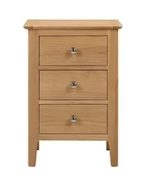 image of Julian Bowen Cotswold 3 Drawer Bedside