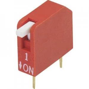 image of DIP switch Number of pins 1 Piano type TRU COMPONENTS DP 01