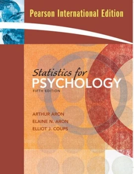 Image of Statistics for Psychology by Arthur Aron Paperback