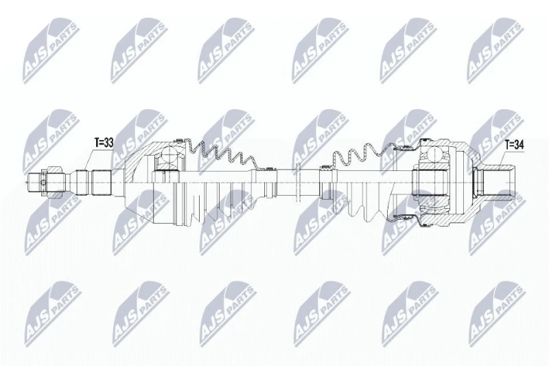 Image of NTY NPW-PL-055 Drive shaft Front Axle Right Drive Shaft (13)