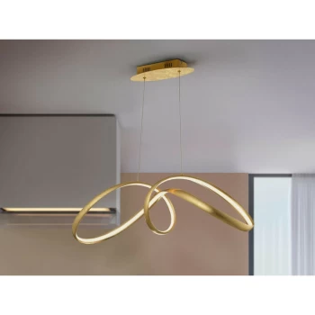 image of Schuller Lighting - Schuller Lia - Integrated LED Pendant Light, Gold Leaf