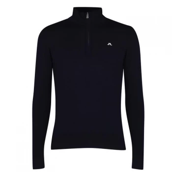 image of J Lindeberg Kian Zip Jumper - Navy