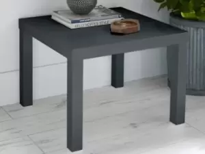Image of LPD Puro Charcoal High Gloss Lamp Table Flat Packed