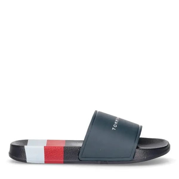 Image of Tommy Hilfiger Tommy Stripe Slider Jn42 Pool Shoes 2.5 (35) Blue 22407418225