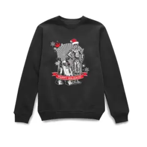 Image of Star Wars Holiday Friends Christmas Jumper - Black - 3XL